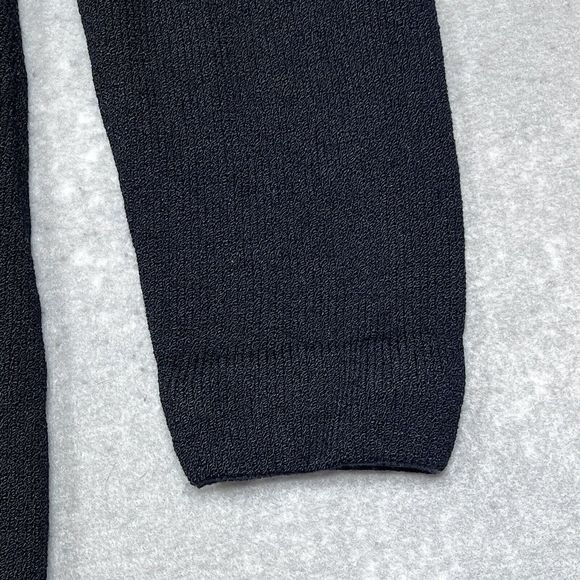 St Johns Basics CollectIon Blazer Size 4 Black Gold Buttons Classic Knits Jacket - Picture 5 of 12